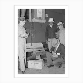 Federal Inspection Of Strawberries With Growers In Background, Hammond, Louisiana By Russell Lee Art Print