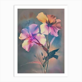 Iridescent Flower Phlox 1 Art Print