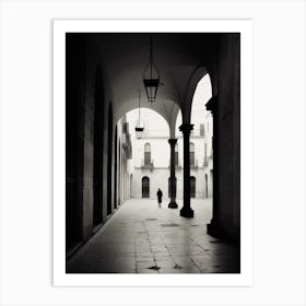 Valladolid, Spain, Black And White Analogue Photography 2 Art Print