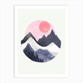 Mountain Landscape Painting 3 Art Print