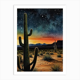 Saguaro Art Print