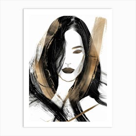 Portrait Of A Woman 128 Art Print