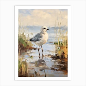 Bird Painting Grey Plover 2 Art Print