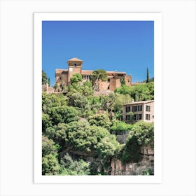 Deia Mallorca Spain Castle On A Cliff Art Print