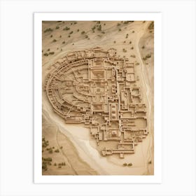 Ancient City Of Ephesus Illustration 2 Art Print