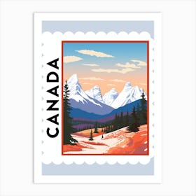 Canada 2 Travel Stamp Poster Art Print