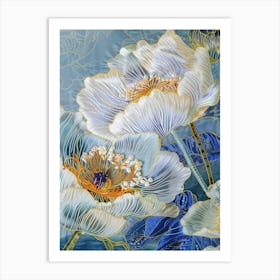 Chinese Silk Painting 4 Art Print