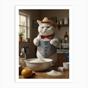 Cowboy Cat Art Print