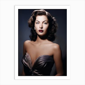 Color Photograph Of Ava Gardner 3 Art Print