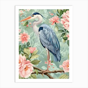 Blue Heron 4 Art Print