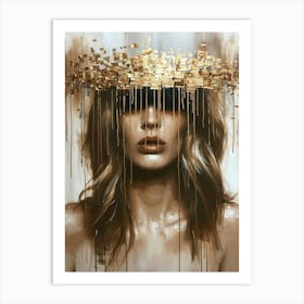 Gold Head Art Print