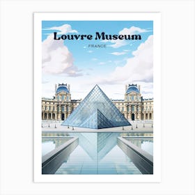 Louvre Museum Summer Travel Art Art Print