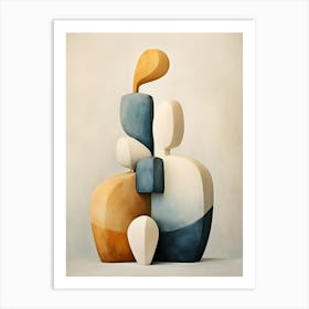 2024 May Poster Canvas Scandi Abstract Pp 5 Art Print