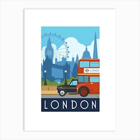 London Bus 1 Art Print