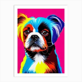 Pekingese Andy Warhol Style Dog Art Print