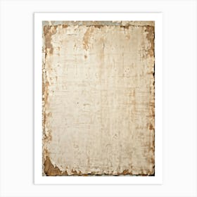 Old Paper On Wall Art Print