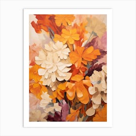 Fall Flower Painting Cineraria 2 Art Print