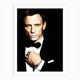 Daniel Craig james bond Art Print