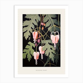 Flower Illustration Bleeding Heart Flower 2 Poster Art Print