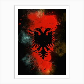 Flag Of Albania Country Art Print