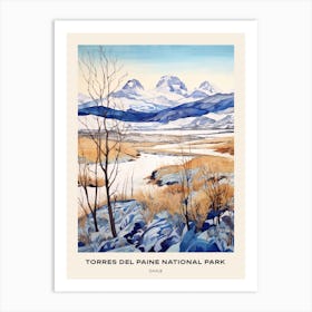 Torres Del Paine National Park Chile 2 Poster Art Print