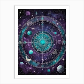 Astrology Zodiac Art Print Art Print