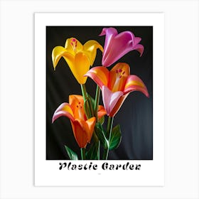 Bright Inflatable Flowers Poster Lily 1 Art Print