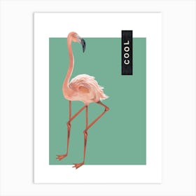 Cool Flamingo Art Print
