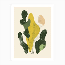 Moss Plant Minimalist Illustration 2 Art Print