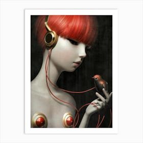 Bird In Ear 3 Art Print