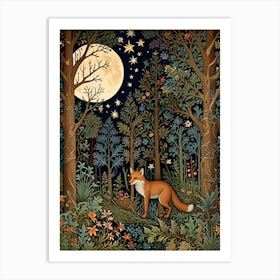 William Morris Fox In The Forest Art Print