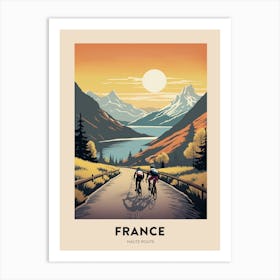 Haute Route France 1 Vintage Hiking Travel Poster Art Print