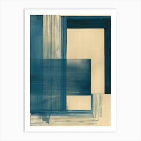 'Blue Square' Art Print