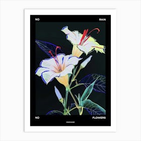 No Rain No Flowers Poster Moonflower 1 Art Print