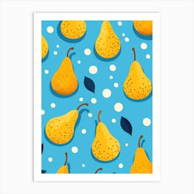 Seamless Pattern With Pears Art Print