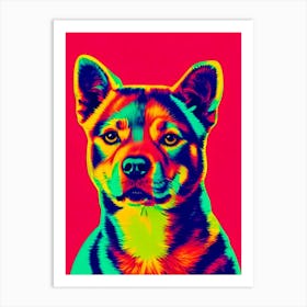 Shiba Inu Andy Warhol Style Dog Art Print