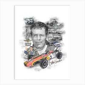 Bobby Unser Portrait Art Print