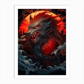 Dragon Breath Fire Art Print