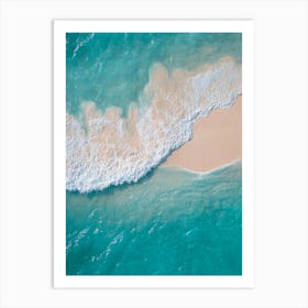 Aerial View Of A Beach 38 Art Print