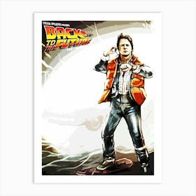 Back To The Future movies 2 Art Print