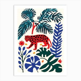 Leopard In The Jungle 4 Art Print