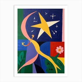 Star And Flower Art Print