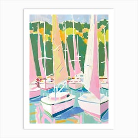 Sailboats 3 Art Print