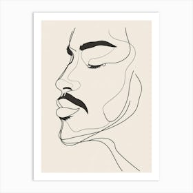 Face Of A Woman 107 Art Print