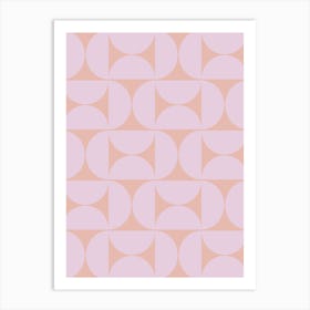 Mid Century Modern Lilac Art Print