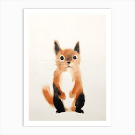 Squirrel painting 1 Art Print