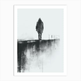 Man On Ledge Art Print