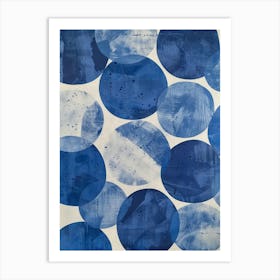 Blue Circles 4 Art Print