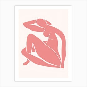 Woman In Pink Poster