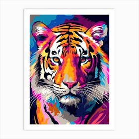 Tiger Art In Fauvism Style 1 Art Print